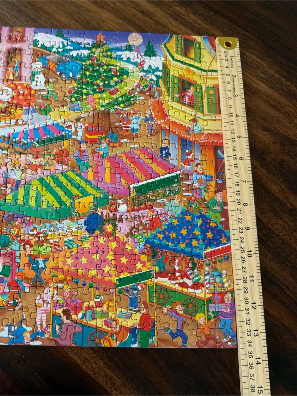 Puzzle 500, Colorful Holiday Market Puzzle - Vibrant Multi-Color, Like New
